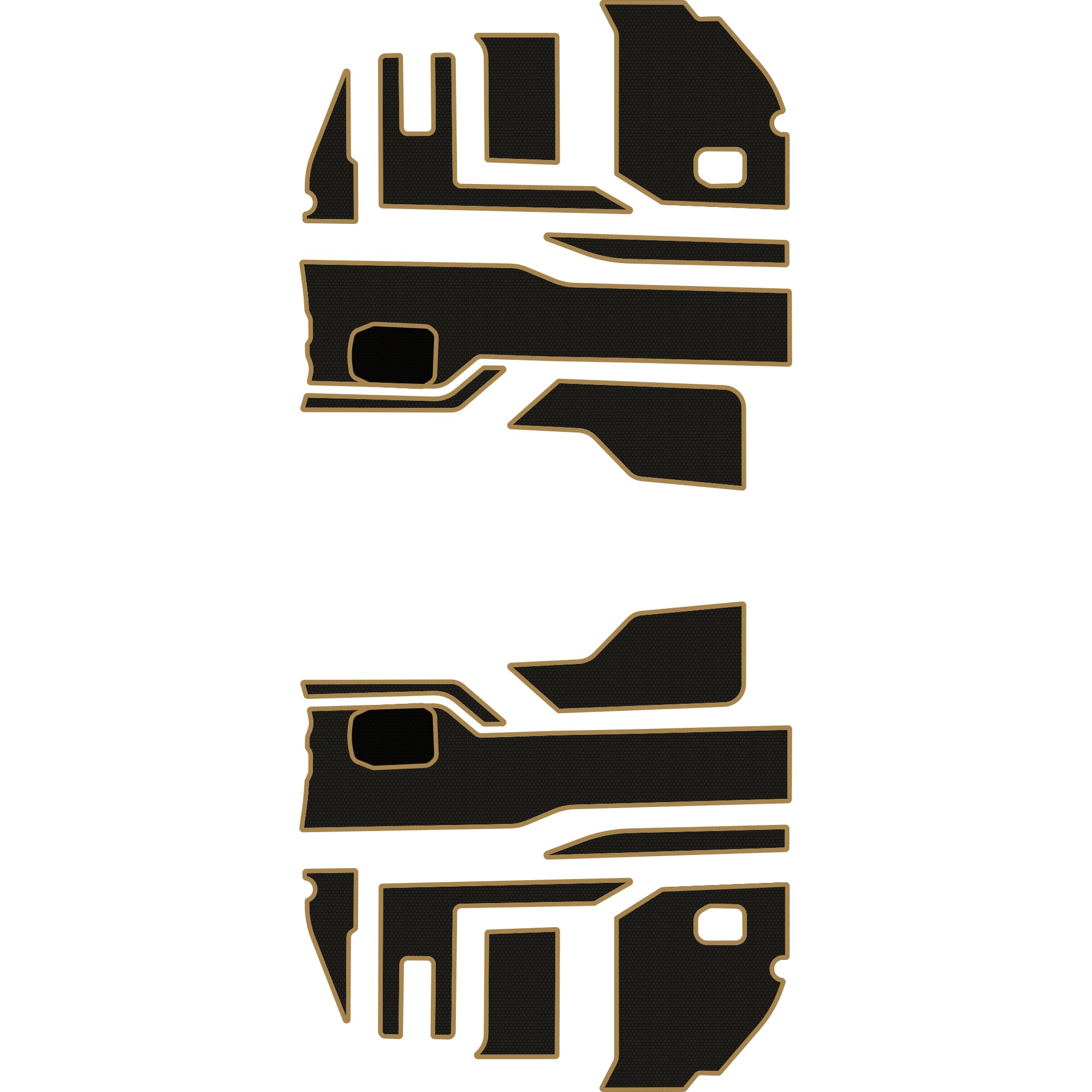 Polaris Ranger 1500 - 2 Seat Interior Door Liners - OEM