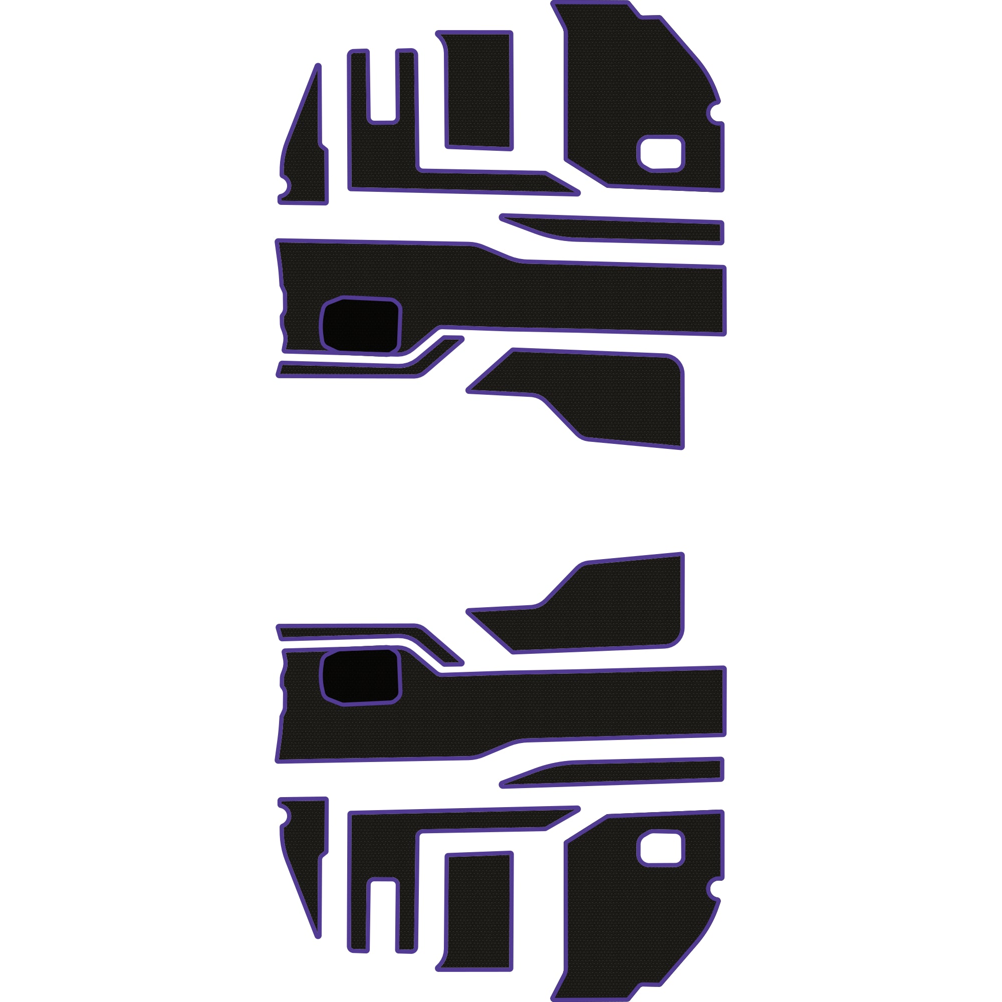 Polaris Ranger 1500 - 2 Seat Interior Door Liners - OEM