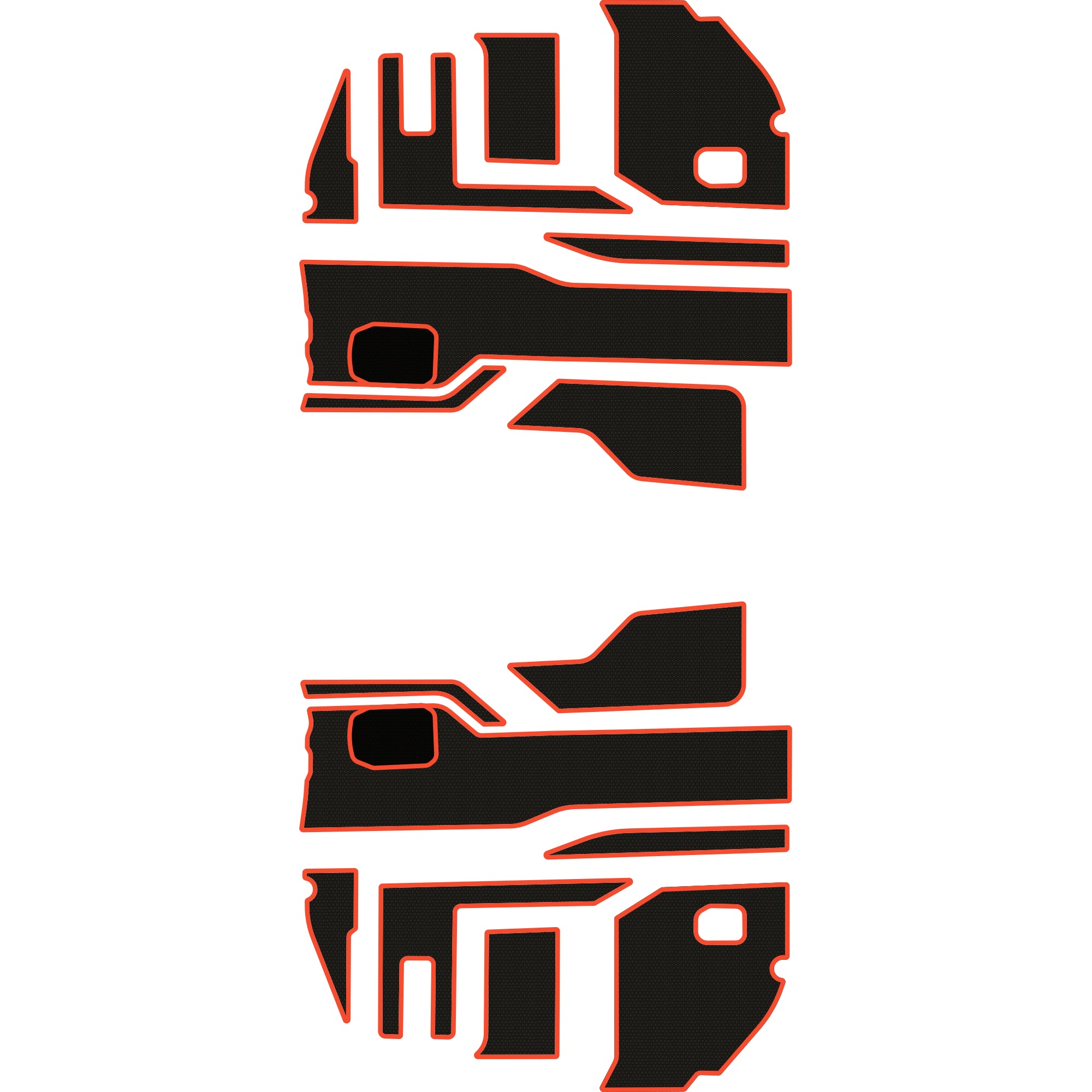 Polaris Ranger 1500 - 2 Seat Interior Door Liners - OEM