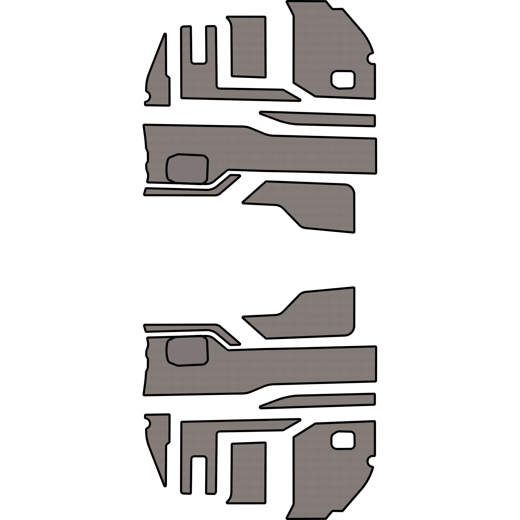 Polaris Ranger 1500 - 2 Seat Interior Door Liners - OEM