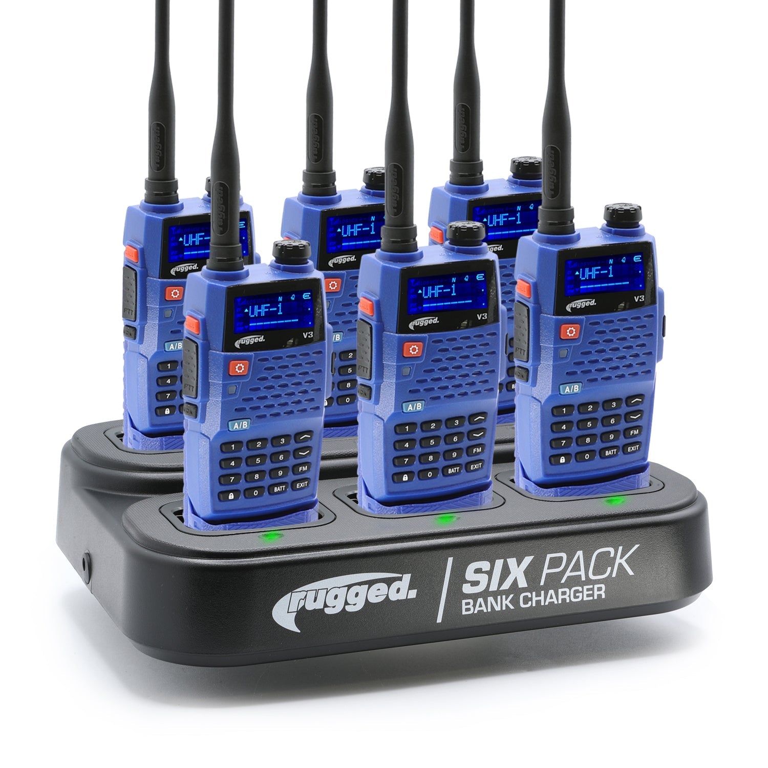 6 PACK - Choose Your Business Band Two Way Handheld Radio