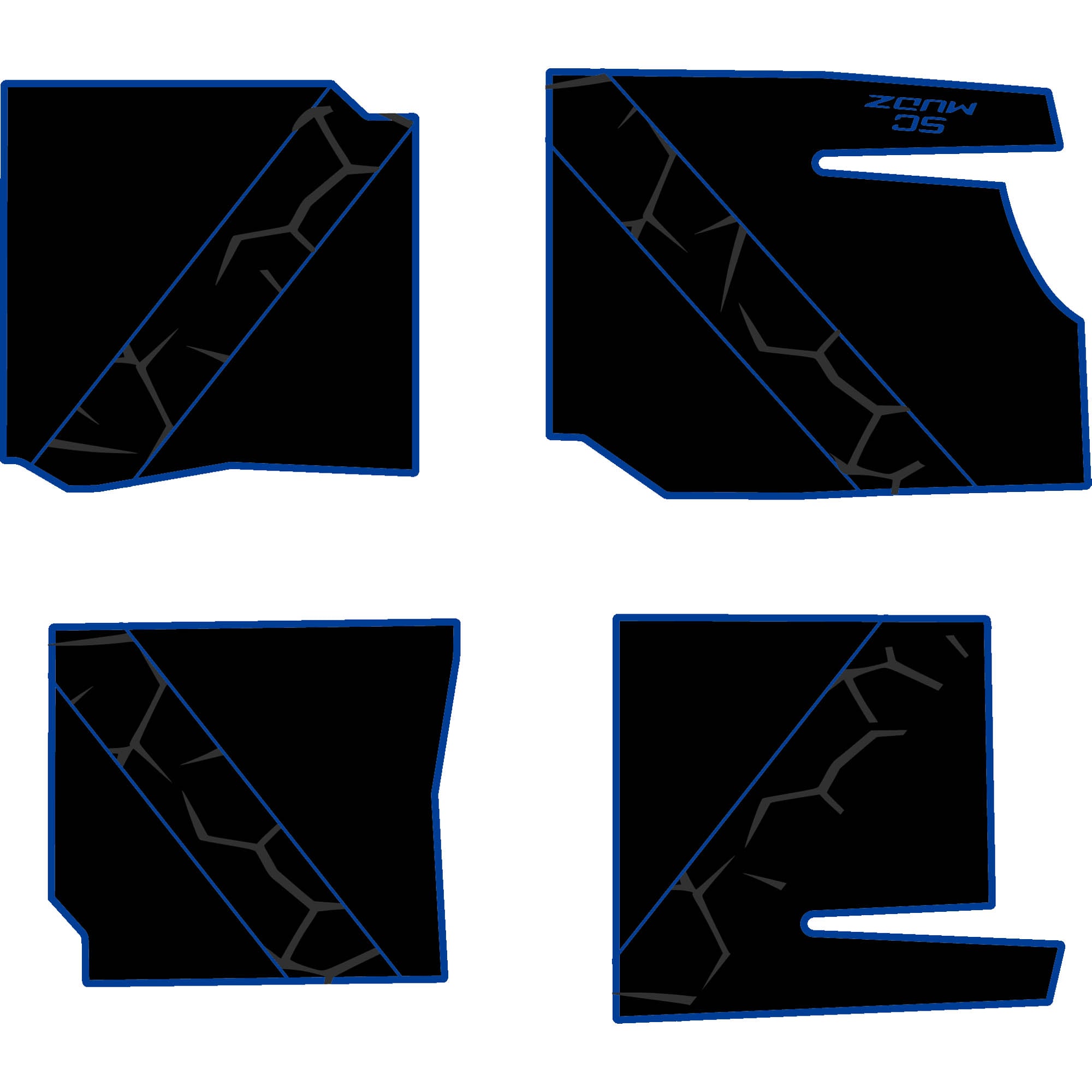 Polaris General - 4 Seat Floor Mats - OEM