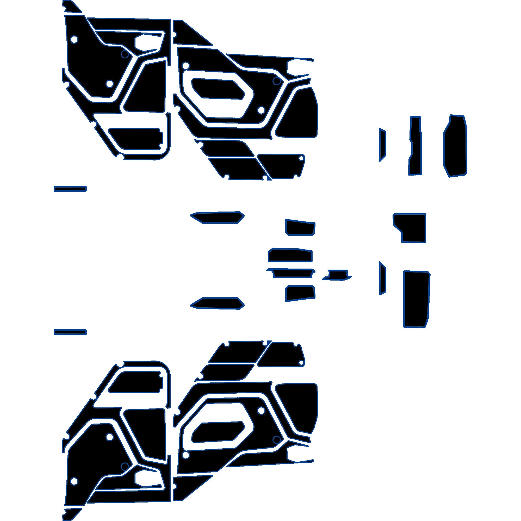 Polaris Xpedition - 4 Seat Door Liners & Dash Kit - OEM