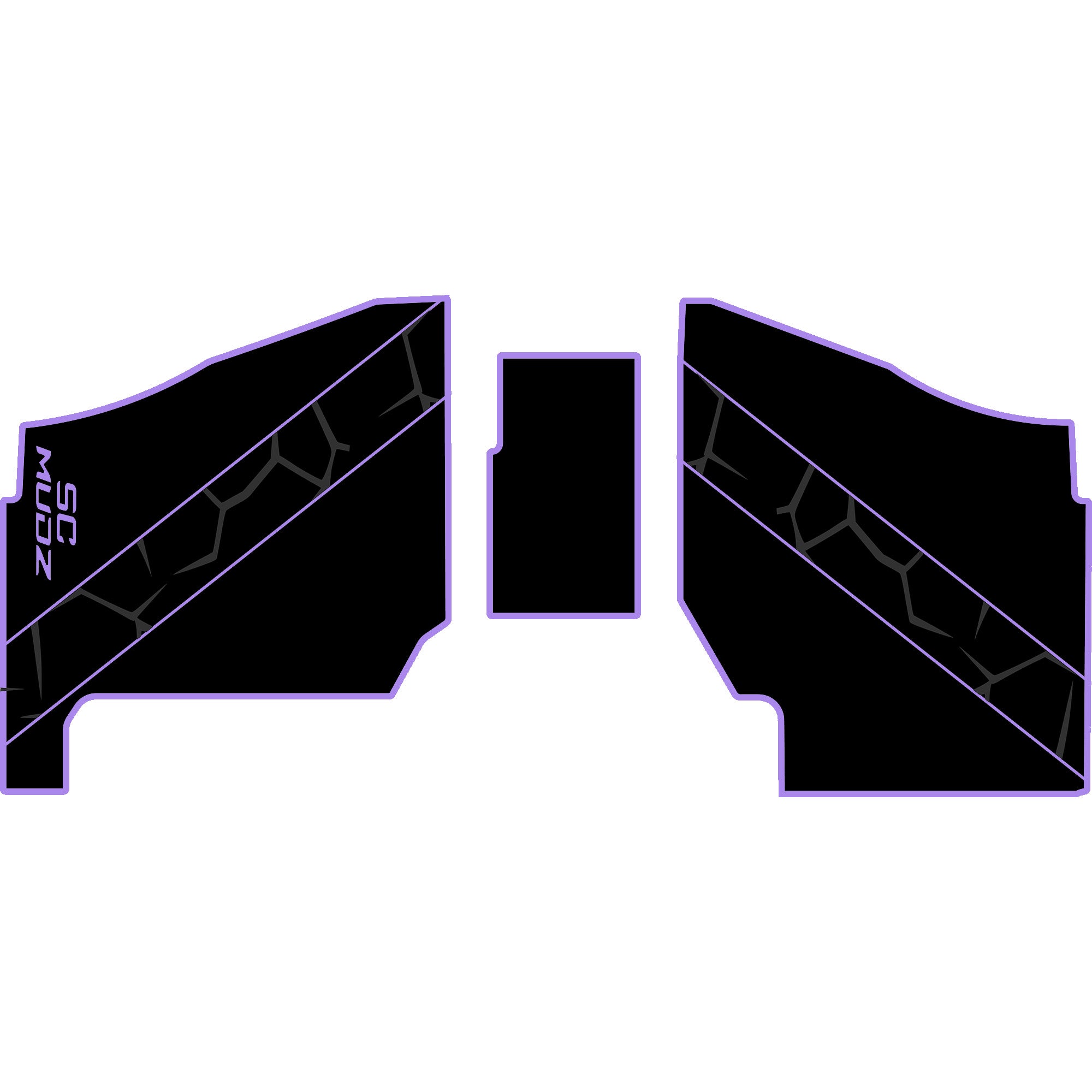 Polaris Ranger XP 1000 - 2 Seat Floor Mats - OEM