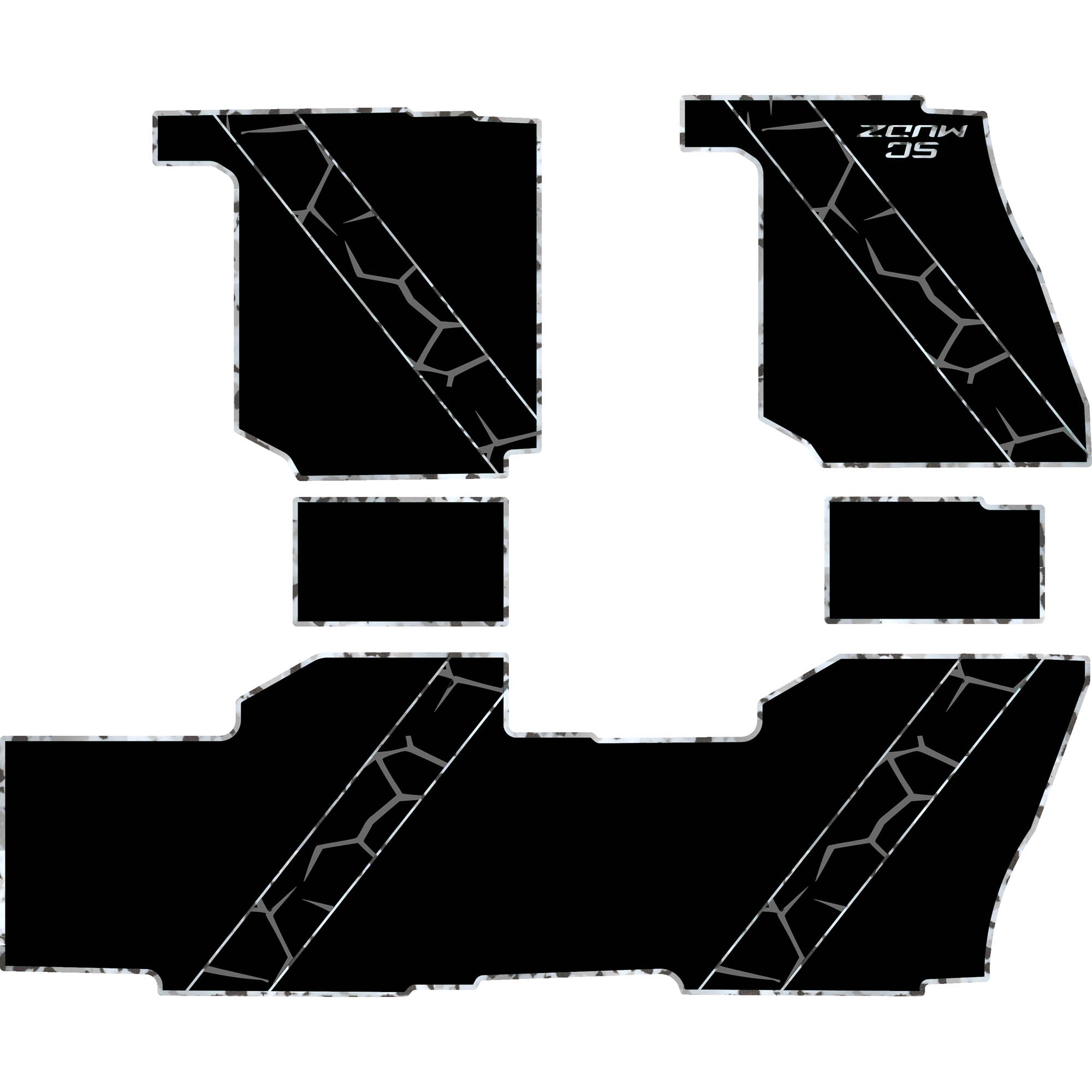 Polaris Ranger XP 1000 - 4 Seat Floor Mats - OEM