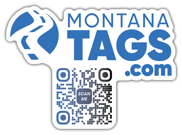 MontanaTags.com - MT Logo QR Sticker