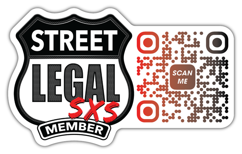 Street Legal SXS - Member Badge QR Sticker
