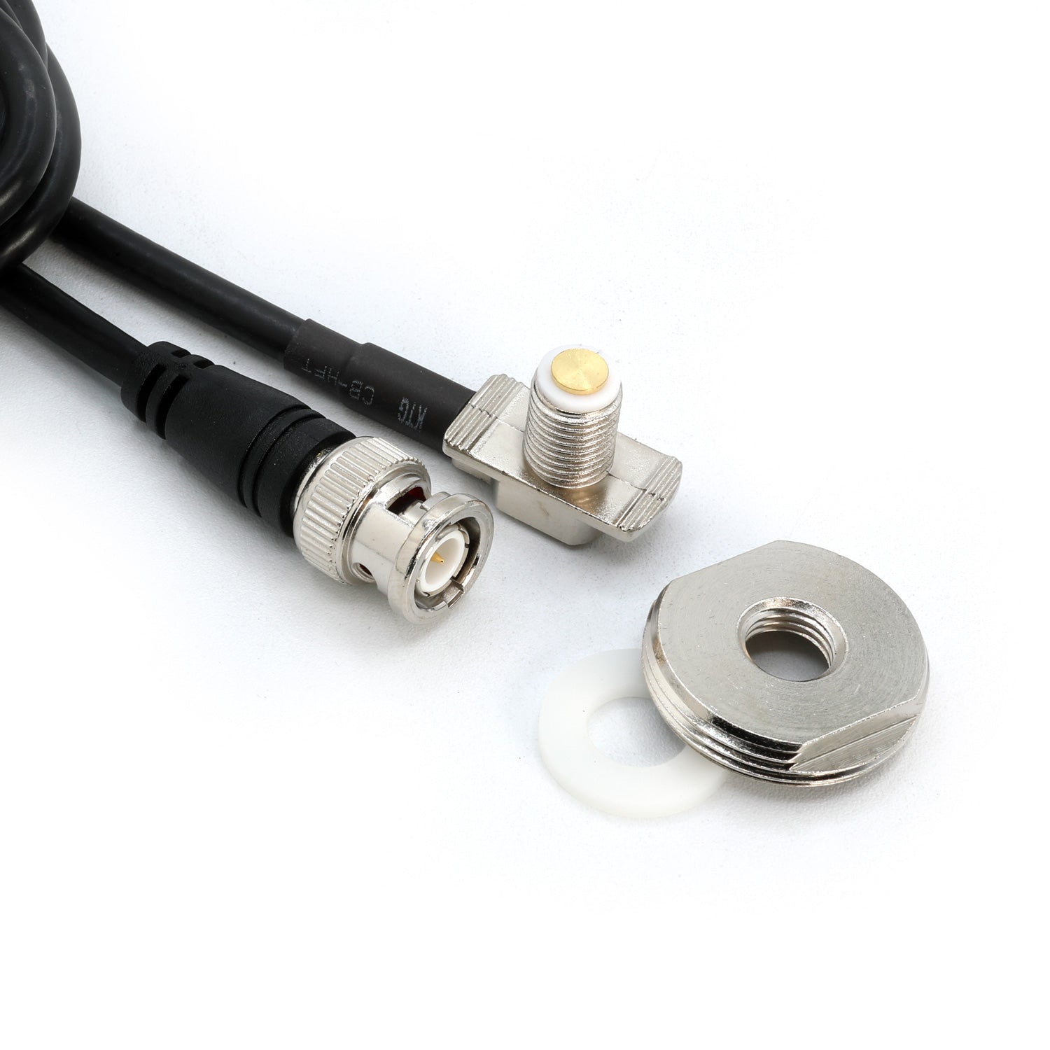 15 Ft Antenna Coax Cable with BNC Connector and 3/8 NMO Mount