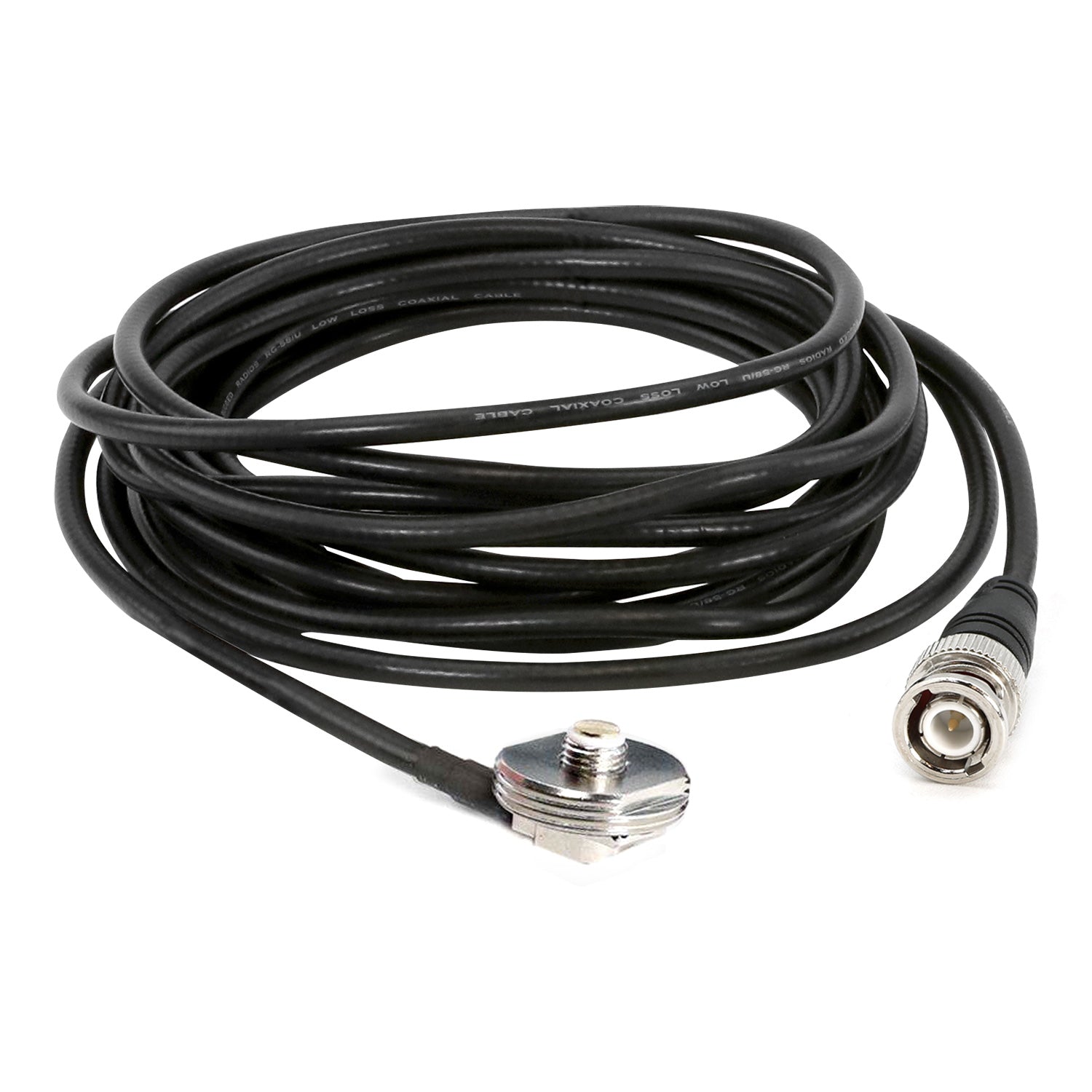 15 Ft Antenna Coax Cable with BNC Connector and 3/8 NMO Mount