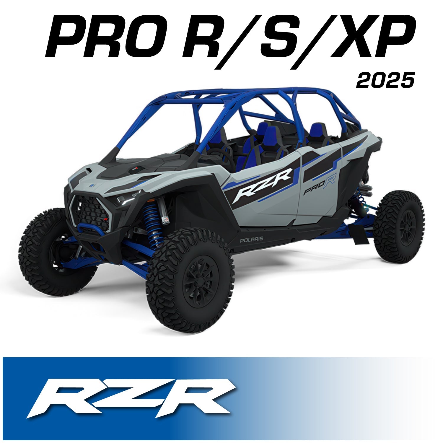 2025 Polaris RZR Pro XP, Pro R, and Pro S - Complete Communication Kit with Bluetooth Intercom and 2-Way Radio