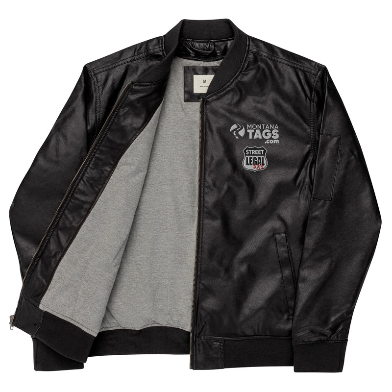 Montana Tags / Street Legal SXS - Leather Bomber Jacket