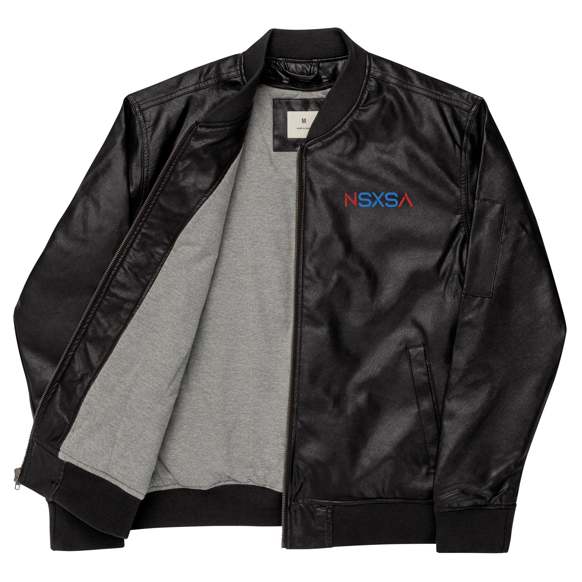 NSXSA - Leather Bomber Jacket