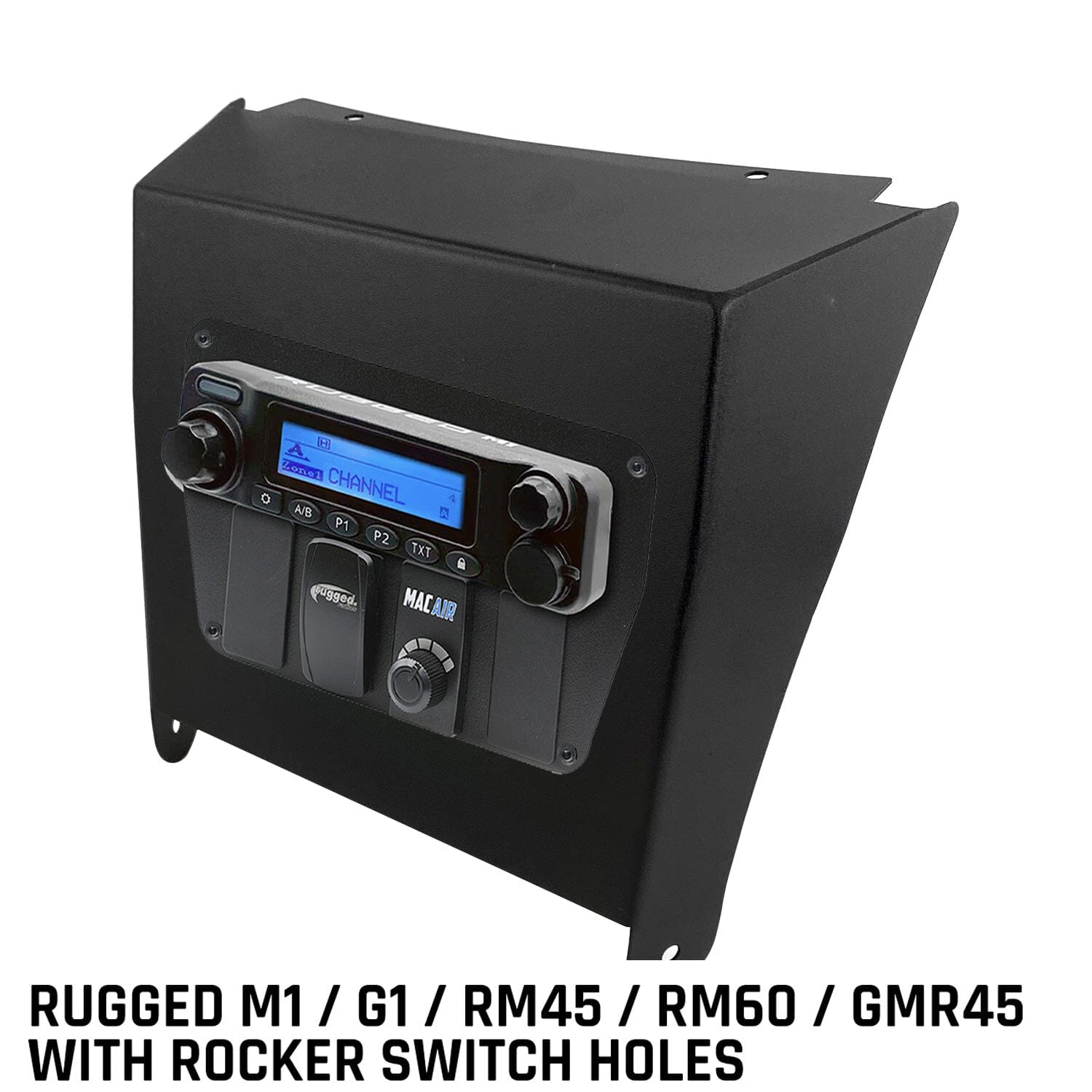 Kawasaki KRX Multi-Mount Kit for M1 / G1 / RM45 / RM60 / GMR45 Radio and Rugged Intercom