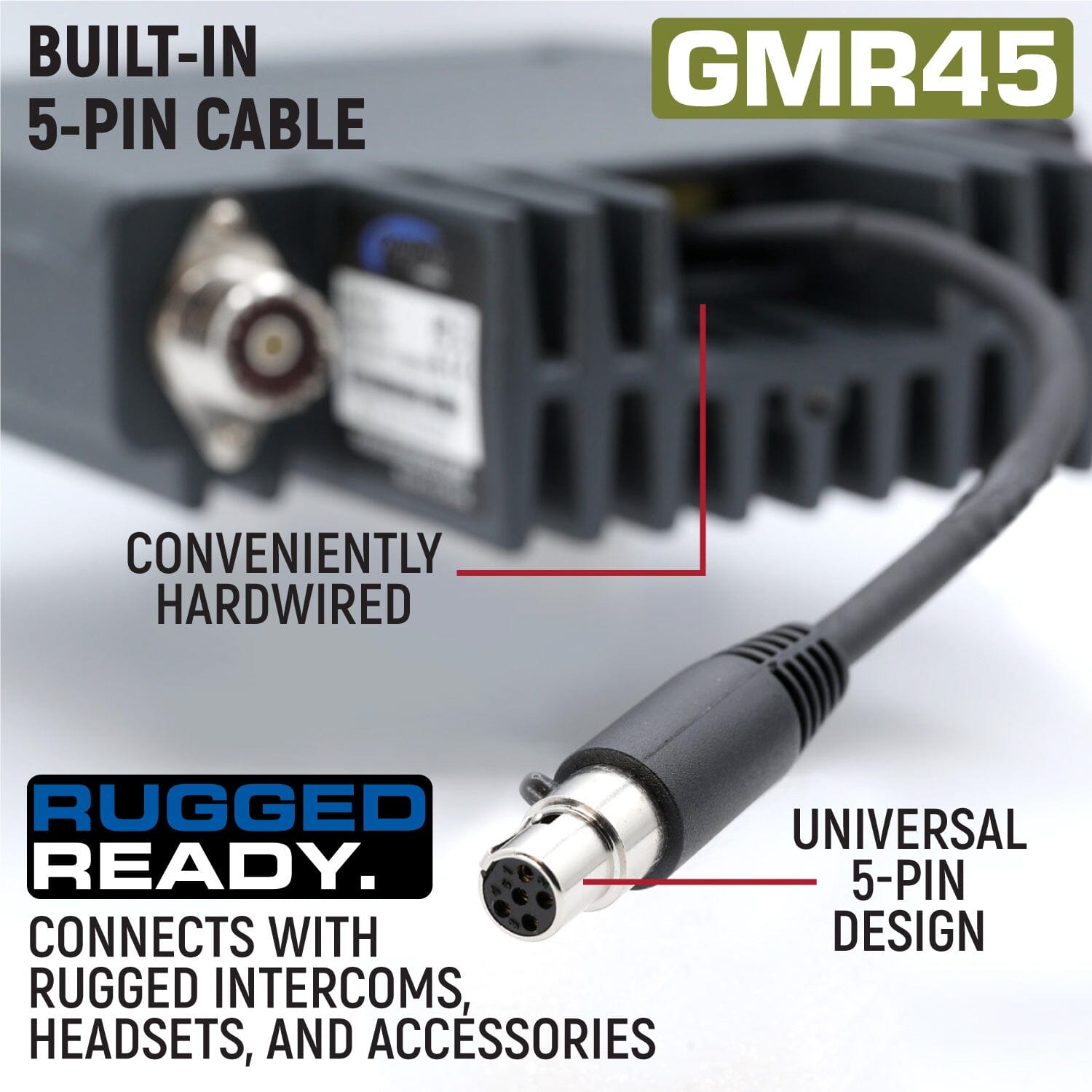 Radio Kit - GMR45 High Power GMRS Band Mobile Radio with Antenna