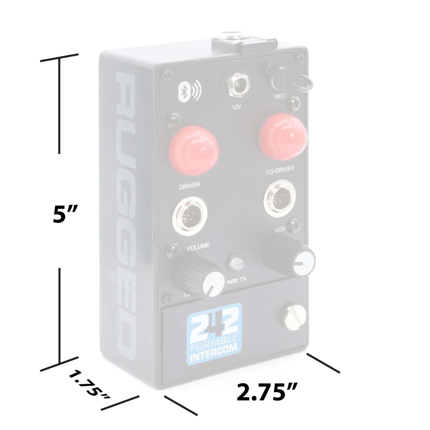 RRP242 2 Person Portable Intercom with Bluetooth