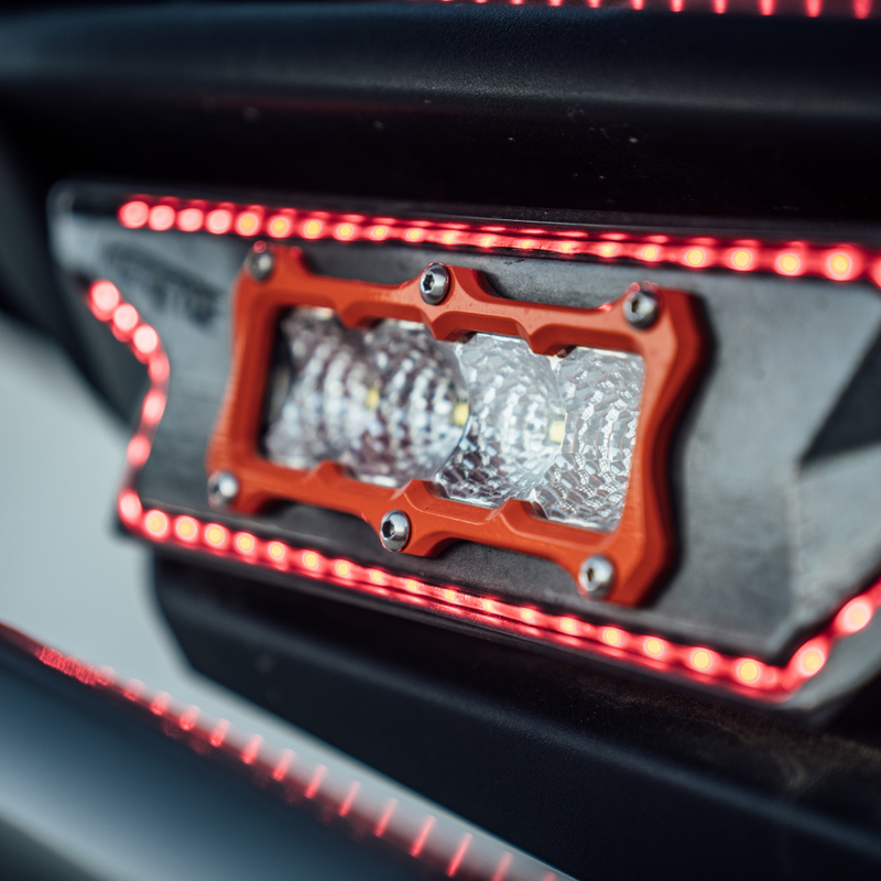 flush mount ba-4 led light on a can am maverick x3