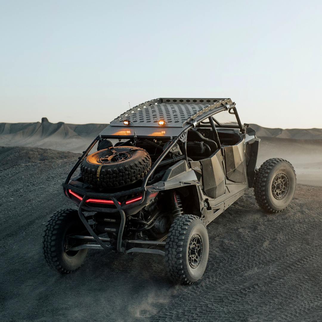 heretics ba-2 pob light being used as a chase light on a can-am maverick