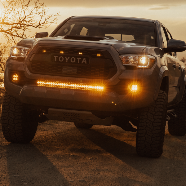 Toyota Tacoma Behind The Grille 30 Inch Light Bar Amber Lens