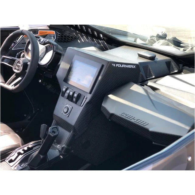 FOURWERX CAN AM MAVERICK X3 (2019+) CARBON FIBER G2 RACE DASH (CENTER)