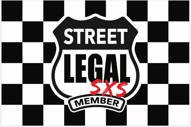 Checkered Flag Series - Whip Flag w/ SL SXS Member Badge