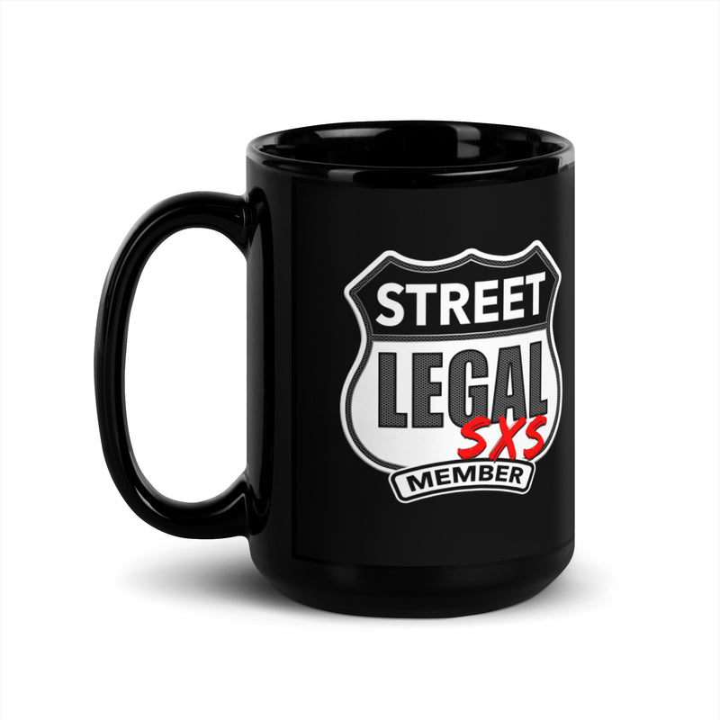 Street Legal SXS - Member Badge - Black Glossy Mug