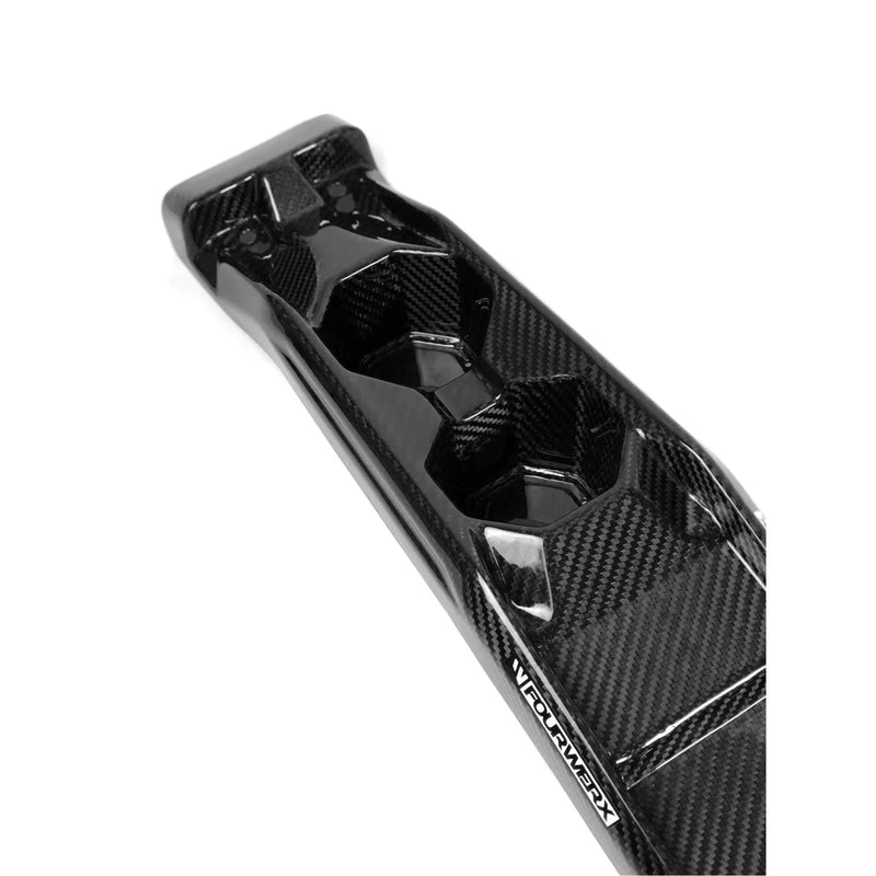 FOURWERX CAN AM MAVERICK X3 CARBON FIBER CENTER CONSOLE (WITH CUP HOLDERS)